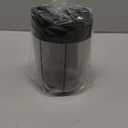 PULIV Large Pill Bottle Organizer, Supplement Organizer for Holding 6 Various Vitamins, Pill Box Case with Anti-Mixing & Wide Opening Design, Easy to Retrieve Meds, Includes 20 Pcs Stick-on Labels (Black)