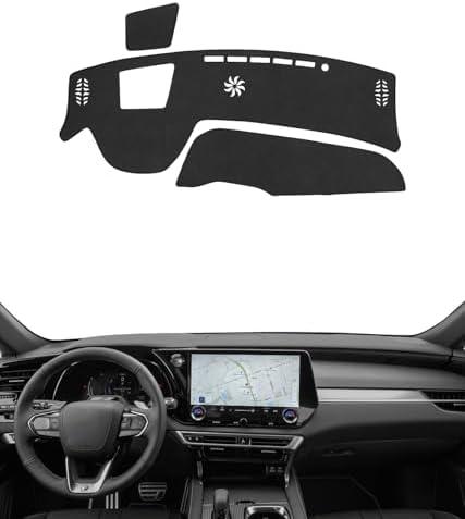 BIBLOZ Dash Cover for Lexus RX RX 350/ RX 350h/ RX 450h+/ RX 500h 2023 2024 2025 Accessories Black Flannel Dashboard Cover Mat Car Dashboard UV Sun