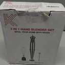 KOIOS Immersion Blender, 1000W Anti-scratch 3-in-1 Hand Blender, Upgraded 12 Speed Stainless Steel Blade Stick Blenders with Turbo Mode, Whisk and Milk Frother, Non-BPA (Silver)