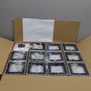 Solar Post Cap Lights, 9 Colors to Choose, 20 Lumens, Warm White & RGB Automatic Cycling & Fixed RGB Color 3 Modes for 3.6x3.6 4x4 4.5x4.5 5x5 Wooden/Vinyl Posts Decoration, White 12 Pack