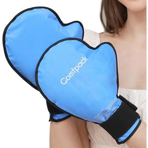 Hand Ice Pack Gloves for Pain Relief, 2 Pack Full Hot Cold Therapy Gloves for Arthritis, Gel Ice Pack for Injures, Carpal Tunnel, Swelling, Suregry, Working Hands, Chemotherapy Neuropathy (Blue)