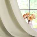 NICETOWN Room Darkening Draperies Window Curtain Panels, Thermal Insulated Grommet Room Darkening Curtains for Bedroom (Beige, 2 Panels, W70 x L72 -inch)