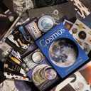 Funto Scrapbooking Kit(154 PCS), Cosmic Series-Cosmic Mystery, Perfect for Bullet Scrapbooking Materials, Planner DIY Arts Craft Collage