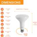 LED Flood Light Bulbs, BR30 Dimmable 750LM Recessed Light Bulbs, 8W(65W Equivalent), CRI80, 2700K Soft White, 15000 Hours, E26 Base LED Can Bulb, 6 Pack