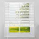 Kokorona Cordless Mini Blinds Horizontal Venetian Blinds Vinyl Window Shades Light Filtering Privacy Room Darkening Blinds for Bedroom, Kitchen, Office, 38" W X 64" H, White