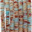 Natural Shoushan Stone Disk Spacer Beads 6x2mm 38cm/str Flat Rondelle Loose Semi Gemstone Caps for Making Bracelets Necklace