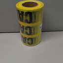 Premium Yellow Caution Tape Roll, 3 inch x 1000 feet, Ideal Use for Danger/Hazardous Areas/Crime Scene Halloween Party Decorations (3-Pack)