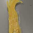 Sowder Yellow Rooster Coque Tail Feathers 12-14inch Lengh Pack of 50