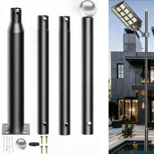 Street Light Pole 13ft Tall Outdoor Solar Split Lamp Post