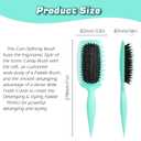 Candy Brush Curl Defining Hair Brush for Effortlessly Detangling Shaping and Styling Curls, Curl Brushes with EdgeLift for All Wet or Dry Hair Types for Women and Girl, Reduce Pulling and Frizzing (Green)
