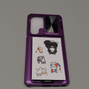 SSLOTSCASE for Samsung Galaxy S25 Ultra Case with Card Holder & Lens Cover & Hidden Kickstand, Silicone Edge Durable Protective Wallet Phone Case Cover for Galaxy S25 Ultra 6.9'', Dark Purple