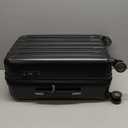 DELSEY PARIS Titanium Hardside Expandable Luggage with Spinner Wheels, Black, Carry-On 21 Inch