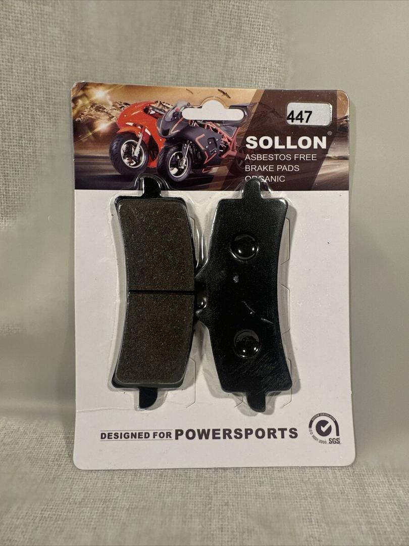 SOLLON Asbestos free brake pads Organic pack of 3, 6 pieces, size 2 x 232, 4 x 159