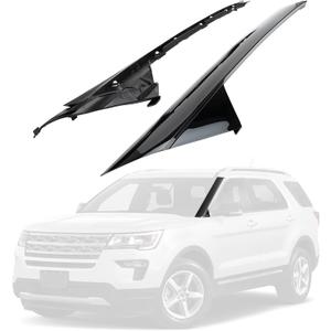 Fomiuzy Windshield Trim Panel A Pillar Molding Kit Fit For Ford Explorer 2011-2019 Sport 4 Door Replaces BB5Z-7803145-AA BB5Z-7803137-BA BB5Z7803145AA WKT D1843 926-450 BB5Z7803137BA(Left Driver Side)