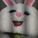 Morph Easter Bunny Costume Adult Deluxe Rabbit Mascot Outfit for Men - Perfect for Easter Costumes and Events - Size XL