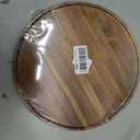Round Wood Tray, Acacia Wooden Decorative Serving Tray for Coffee Table and Home Decor, Wooden Appetizer Charcuterie Board for Kitchen Countertop (13.8 inch)