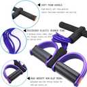 Multifunction Tension Rope, 6-Tube Elastic Yoga Pedal Puller Resistance Band, Natural Latex Tension Rope Fitness Equipment, for Abdomen/Waist/Arm/Leg Stretching Slimming Training