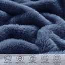 Pro Goleem Baby Boy Blanket, Fleece Baby Blankets for Boys with 2 Inch Satin Trim, Super Soft Plush Receiving Blanket for Infant Newborn, Cozy 30x40 Inch Stroller & Nursery Blanket,(Navy Blue)
