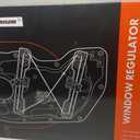 A-Premium Front Passenger Side Power Window Regulator with Motor (6-Pin)