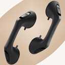 2 Pack 12 Inch Grab Bars for Bathtubs and Showers for Seniors, Heavy Duty Shower Handle for Elderly, Suction Cup Removable Handrails Handicap Bath Grip Bathroom Upgrade Safety Grips (Black)
