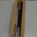 Clothes Hook Pole Heavy Duty,32 to 80In Retail Clothing Hook Pole Long Handle with 2 Hooks Hanging Birdfeeder Frosted Tube Extension Pole to Reach High Hangers for Turck (Silvery 80in)