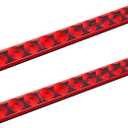 MICTUNING 2PCS 16 inches 11 LED Red Trailer Light Bar - Waterproof Sealed Park Turn Signal Light Tail Brake Stop Bar Truck Trailer Marker ID Bar