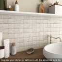 BeNice Kitchen Peel and Stick Tile Backsplash Bathroom Self Adhesive Stone Mosaic Thick Wall Stickers 12"x12"(Beige,10 Sheets)