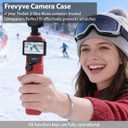 Case for DJI Osmo Pocket 3/Xtra Muse Camera, Soft Silicone Protective Case, Anti-Scratch, Slim Fit Skin with mic Cover and Screen Protector Accessories for Osmo Pocket 3/Xtra Muse (Red)