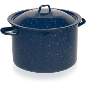 IMUSA C20666-1063310W 6-Quart Blue Speckled Enamel Stock Pot with Lid