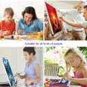 Hiolife Paint by Number Kits for Adults,Kids, Beginners, with Brushes and Acrylic Pigment, 16x12 Inch Elephant - with Framed