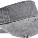 ANDICEQY Sport Retro Ripped Sun Visor Hats Adjustable Empty Top Baseball Cap Cotton Ball Caps for Women and Men