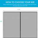 Magnetic Garage Door Screen for 1 Car 9x7 ft Single Garage Door Mesh Screen Curtain Cover Kit with Hook and Loop, Black (GSD-0009-07)