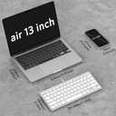 OMOTON Wired Keyboard for Mac Devices ONLY with Dual Interface, Comfortable Typing Angle & Stable Connection, Compatible with MacBook, iMac, Mac mini, PC-White