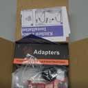 J-HVA Pull Down Kitchen Faucet Sprayer Head Replacement Part with 15 Adapters, 3 Function Pull Out Sink Sprayer Replacement Nozzle, Kitchen Faucet Head Hose Spray Tap Spout, Brushed Nickel