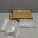 Lounsweer 4 Set Pegboard Shelf Acrylic with Metal Hooks Organizer Accessories Storage for Pegboard Display Wall Craft Room Home Garage Nursery Kitchen(Clear,8 x 4 Inch)