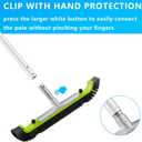 Sepetrel 20 Pool Brush Head for Cleaning Walls,Heavy Duty Inground/Above Ground Swimming Pool Scrub Brushes with Premium Strong Bristle & Reinforced Aluminium Back