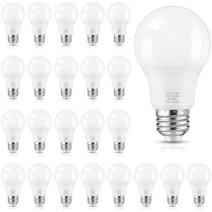 Maylaywood 14-Pack A19 LED Light Bulbs, 60W Equivalent, Daylight White 5000K, E26 Base, 850 Lumen, Non-Dimmable, 9W Bright White LED Bulb