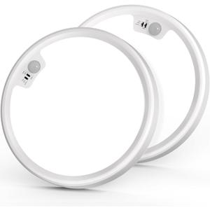 KEPLUG Motion Sensor Light Indoor Wired, 18W/1600LM Flush Mount Lighting Fixture, Round LED Light Fixtures Ceiling Mount for Stair Porch Hallway Laundry Basements, 3000k/4000k/6000k Dimmable 2 Pack