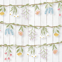 Wildflower Party Garland
Banner Floral Party Decorations for Enchanted Garden Woodland Theme Picnic Bridal Shower Wedding Birthday Baby Bloom Fairy Tea Cottagecore Whimsical Decor