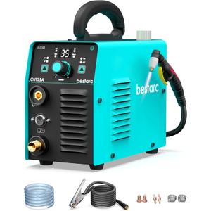 Plasma Cutter, CUT35A 35Amps 110V Single Phase, IGBT Inverter Plasma Cutting Machine for Beginners Home DIY(CUT35A 110V)
