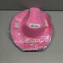 Funcredible Blue Cowgirl Hat  Blue Cowboy Hat with Silver Star - Rodeo Outfit for Women Cowgirl Costume Accessory (Pink)