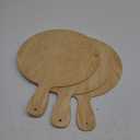 Pack of 3 Wooden Pizza Peel, 12 Inch Pizza Spatula with Wood Handle Suitable for 12"x12" Pizzas, Round Wooden Cutting Boards for Baking Homemade Pizza, Bread, Cheese, Fruit