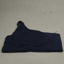 Womens Active FormFlex Buttery Soft Light Support One Shoulder Strappy Back Sports Bra X-Large (Navy)