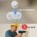 3 x 2 Pack Blink Camera Mount with Strong Suction Cup, No Drill No Screws No Adhesive, Window Mount for Blink Mini 2K+/ Mini 2 /Blink Outdoor 2K+ / All Blink Indoor Cameras (White)