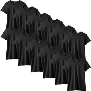 Gildan Womens Softstyle Cotton T-Shirt, Style G64000l, Multipack, L,  Pack 12