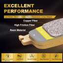 S SYUU High-Performance Reliable Motorcycle Front Rear Brake Pads Set Compatible with ATV Kawasaki KVF 300 1999-2002 KVF 360 2003-2013 KVF 400 1999-2002 - Low Noise, Easy Installation FA054F FA054F