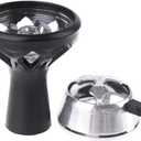 Hookah Bowl Silicone Head for Hookah Tobacco Bowl Silicone Bowl with Heat Management System with Steel Lid, Heat Resistant