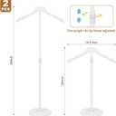 Novabright 2 Pack Shirt Display Stand 20-35 Inch Height Adjustable Mannequin Torso Clothing Display Stand T Shirt Garment Rack for Vendors Shop Retail Jacket Coat Hanger (Classic,White)