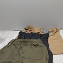 3 Pcs Women Quick Dry Shorts High Waisted Bermuda Shorts for Yoga Athletic Drawstring with Pocket, Size L