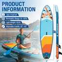 Inflatable Stand Up Paddle Board, 11' x 33" x 6" Extra Wide SUP with Premium Accessories, Non-Slip Deck ISUP for Adults, Youth, Fishing, Yoga, Floating on Ocean & Lake